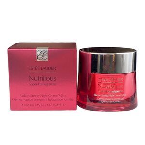 Estee Lauder Nutritious Super-Pomegranate Radiant Energy Night Creme/Mask 1.7oz